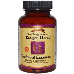 Dragon Herbs, Энергетический тоник Profound Essence, 500 мг, 100 капсул
