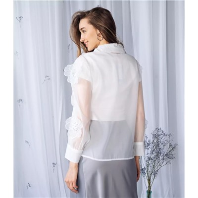 Блузка #КТ8836 (2), белый
