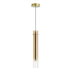 5061/5LB PENDANT ODL24 317 золотой/янтарный/металл/стекло Подвес LED 4W 3000K SHINY