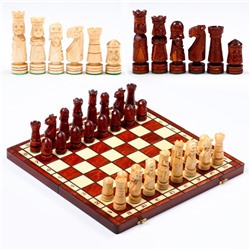 Шахматы польские Madon, ручная работа, 49 х 49 см, король h=12.5 см пешка h-6.5 см
