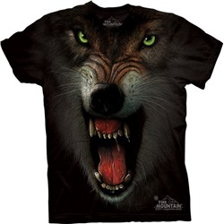 3д футболка волк