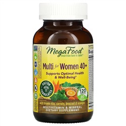 MegaFood, Multi for Women 40+, комплекс витаминов и микроэлементов для женщин старше 40 лет, 120 таблеток