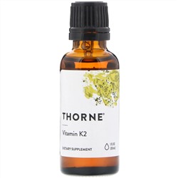 Thorne Research, Витамин К2, 1 жидкая унция (30 мл)