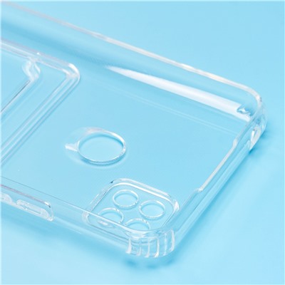 Чехол-накладка - SC276 с картхолдером для "Xiaomi Redmi 10A" (transparent) (210428)