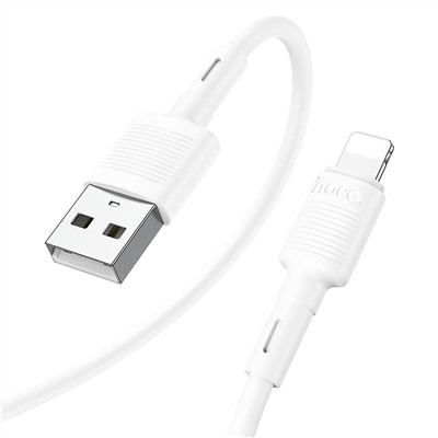 Кабель USB - Apple lightning Hoco X83  100см 2,4A  (white)