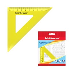 Треугольник  9 см х 45 градусов Neon желтый 49548 Erich Krause