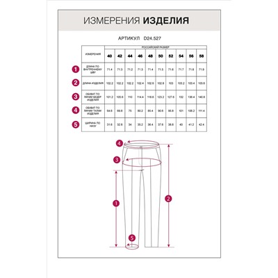 Брюки "бананы" из эластичной поливискозы в мелкую "лапку"