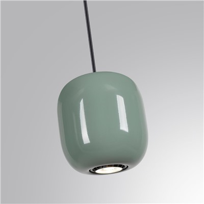 5053/1C PENDANT ODL24 311 черный/зеленый/металл Подвес GU10 LED 4W OVALI