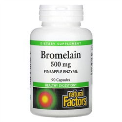 Natural Factors, Bromelain, 500 mg, 90 Capsules