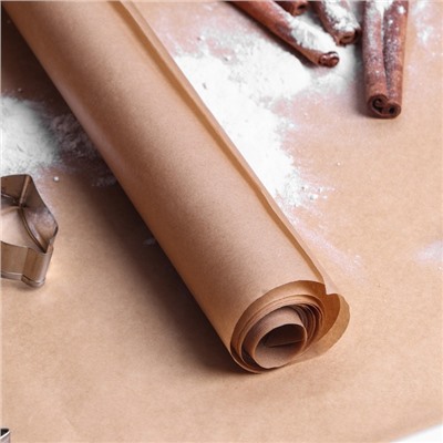 Бумага для выпечки силиконизированная, коричневая 38 х 6 м