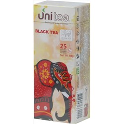 UNITEA. Black tea 50 гр. карт.пачка, 25 пак.