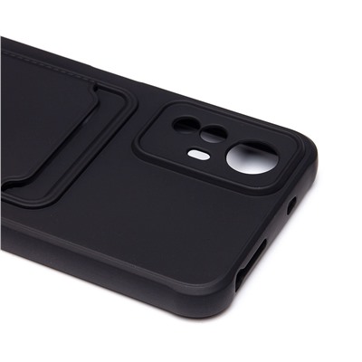Чехол-накладка - SC304 с картхолдером для "Xiaomi Redmi Note 12S" (black)