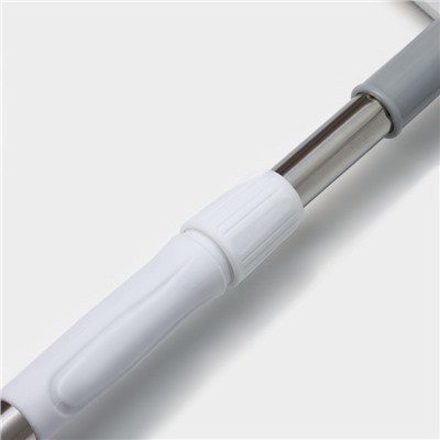 Окномойка с насадкой Raccoon, стальная телескопическая ручка, 25×9×82 см,126 см, цвет белый