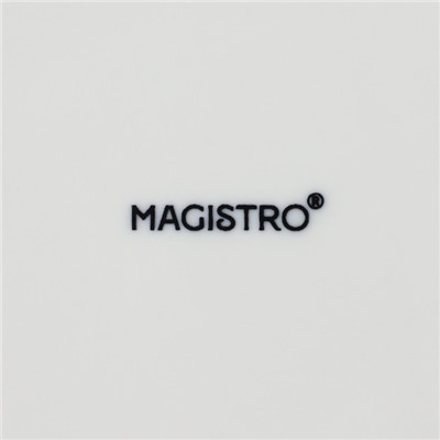 Блюдо фарфоровое Magistro «Ладья», 27×14,5 см, цвет белый