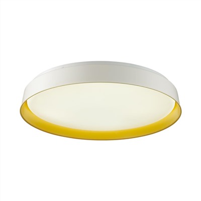 7711/EL COLOR SN 102 Светильник пластик/желтый LED 70Вт 3000-6000К D500 IP43 пульт ДУ TUNA YELLOW