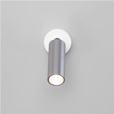 Настенный светодиодный светильник в стиле минимализм 20133/1 LED серебро