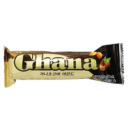 Шоколадный батончик с миндалем Ghana Lotte, Корея, 46 г Акция