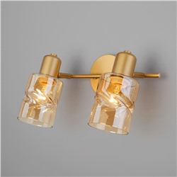 Настенный светильник со стеклянными плафонами 20120/2 перламутровое золото