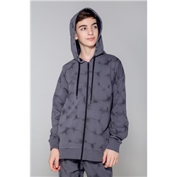 Куртка для мальчика КБ 301876 серая дымка, гранжевая текстура к82