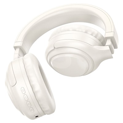 Bluetooth-наушники полноразмерные Hoco W48 Focus (milky white)