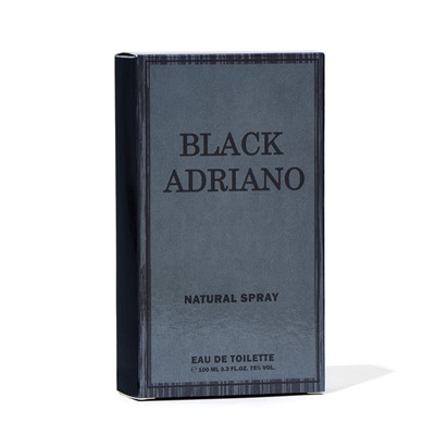 Туалетная вода для мужчин Black Adriano, 100 мл