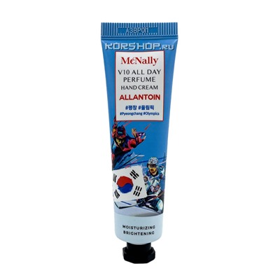 Крем для рук с аллантоином V10 All Day Perfume Hand Cream Allantoin McNally, Корея, 30 мл Акция