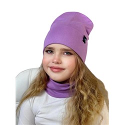 Детский набор шапка и снуд Фиолетовый Арт. ДН28