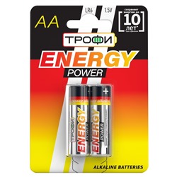Батарейка AA Трофи LR6 ENERGY POWER  Alkaline (2-BL) (40/320)