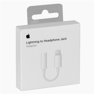 Адаптер ORG c Lightning на jack 3,5 mm (A1749) (white)