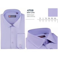4708A* Brostem рубашка мужская полуприталенная модал