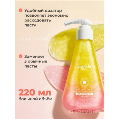 Зубная паста с пробиотиком со вкусом персика Yashida, 220 г