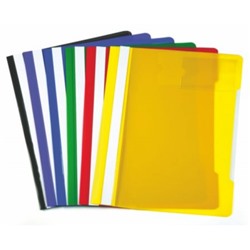 Скоросшиватель А4 пластиковый с кармашком для визитки фиолетовый (816329) Бюрократ