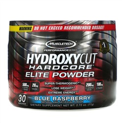 Hydroxycut, серия Performance, Hardcore Elite Powder, синяя малина, 77 г (2,72 унции)
