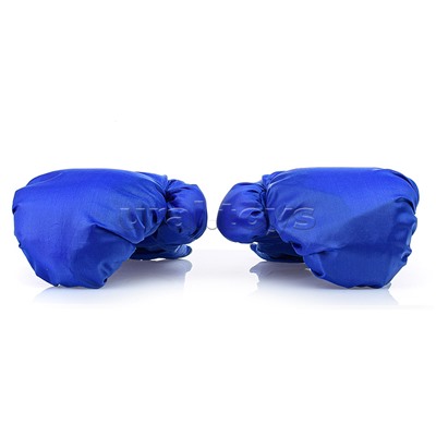 Набор для бокса: перчатки для боксирования игровые маленькие. Цвет синий