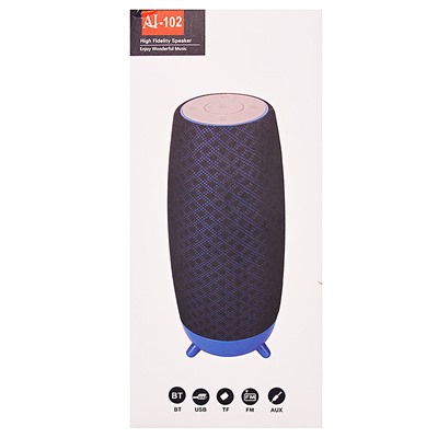 Портативная акустика - AI-102 (повр.уп) bluetooth/USB/microSD/AUX (blue)