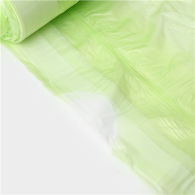 Мешки для мусора с завязками Доляна «Комфорт», 35 л, 13 мкм, 53×51 см, ПНД, 15 шт, цвет зеленый