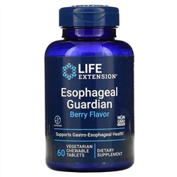Life Extension, Esophageal Guardian, Berry Flavor, 60 Vegetarian Chewable Tablets