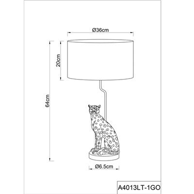 Декоративная настольная лампа Arte Lamp GINAN A4013LT-1GO