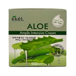Крем для лица ампульный с экстрактом алоэ Ample Intensive Cream Aloe Ekel, Корея, 100 г Акция