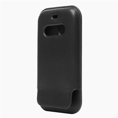 Чехол-конверт - SM001 кожаный SafeMag для "Apple iPhone 12/iPhone 12 Pro"(повр. уп.) (black)