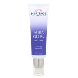 Heritage Store, Aura Glow Gel Cream, Calming Lavender, 1.7 oz (50 g)