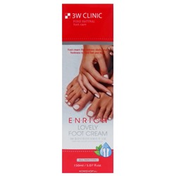 Увлажняющий крем для ног Enrich Foot Treatment 3W Clinic, Корея, 150 мл Акция