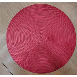 Салфетка для стола круглая 38 см / S-800-red /уп.6/300/