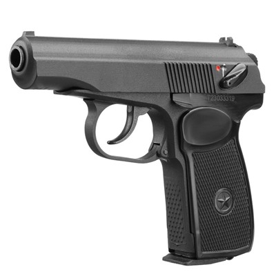 Пистолет пневматический "МР-654К" кал. 4.5 мм, 3 Дж, корп. металл, до 110 м/с, матовый