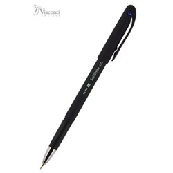 Ручка шариковая масляная 0.5 мм "SoftWrite.BLACK" синяя 20-0085 Bruno Visconti