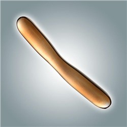 Золотистый стеклянный фаллоимитатор - 18 см.