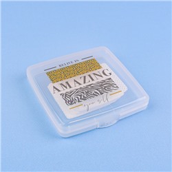 Органайзер для хранения гигиенических принадлежностей «AMAZING», 9,5 × 9,5 × 1,5 см, цвет прозрачный