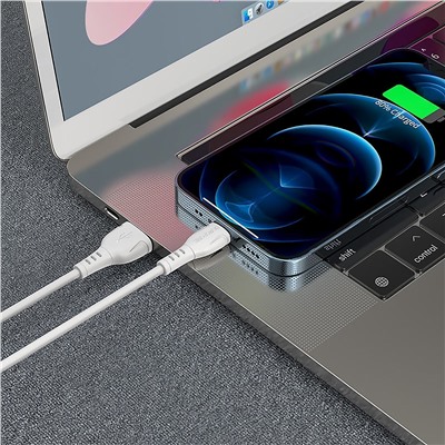 Кабель USB - Apple lightning Borofone BX51  100см 2,4A  (white)