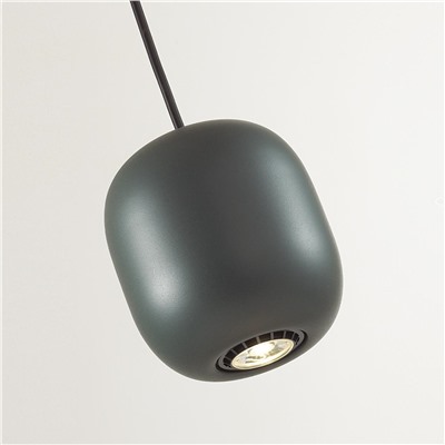 5060/1EA PENDANT ODL24 313 темн.зеленый/черный/металл Подвес GU10 LED 4W COCOON