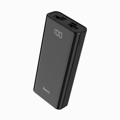 Внешний аккумулятор Hoco J45 (пов.уп) 10 000mAh Micro USB/USB Type-C/USB*2 (black)